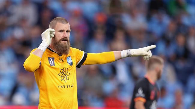 Sydney FC goalkeeper Andrew Redmayne says “it’s all on the line” in the derby elimination final. Picture: Tim Allsop/Getty Images