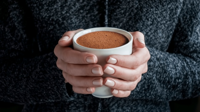 A cup of tea or hot chocolate could be a dopamine entrée. Image: iStock