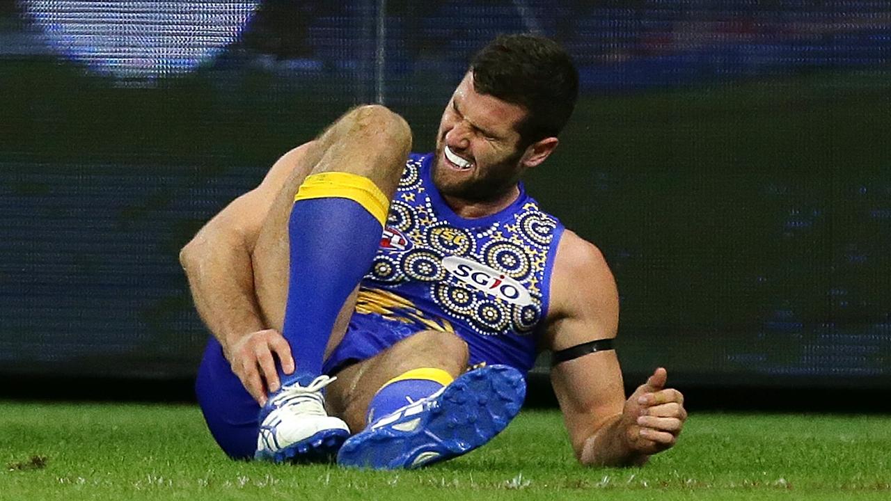Jack Darling of the Eagles will miss four to six weeks.