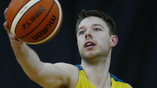 Boomers training at MSAC. Matthew Dellavedova . Pic: Michael Klein