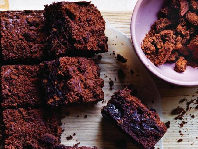 These chocolate brownies have an unusual ingredient.