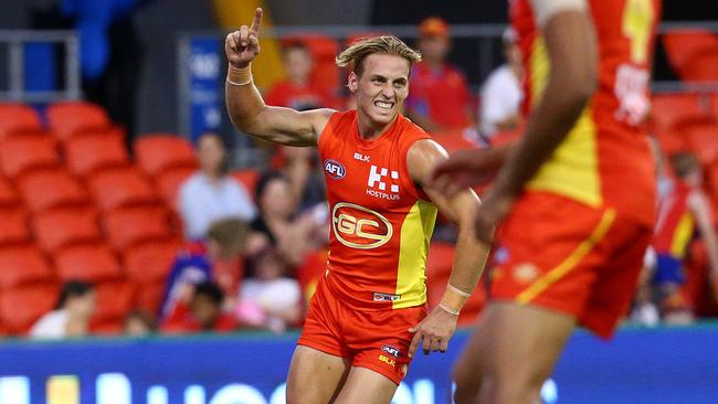 Darcy Macpherson impressed on debut for Gold Coast. Picture: Adam Head