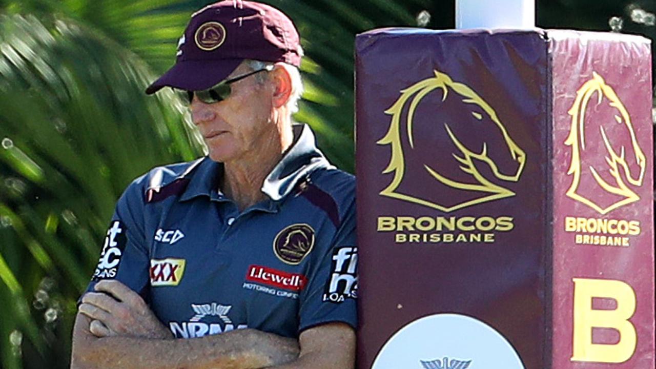 Coach Wayne Bennett, Brisbane Broncos training, Red Hill. Photographer: Liam Kidston.