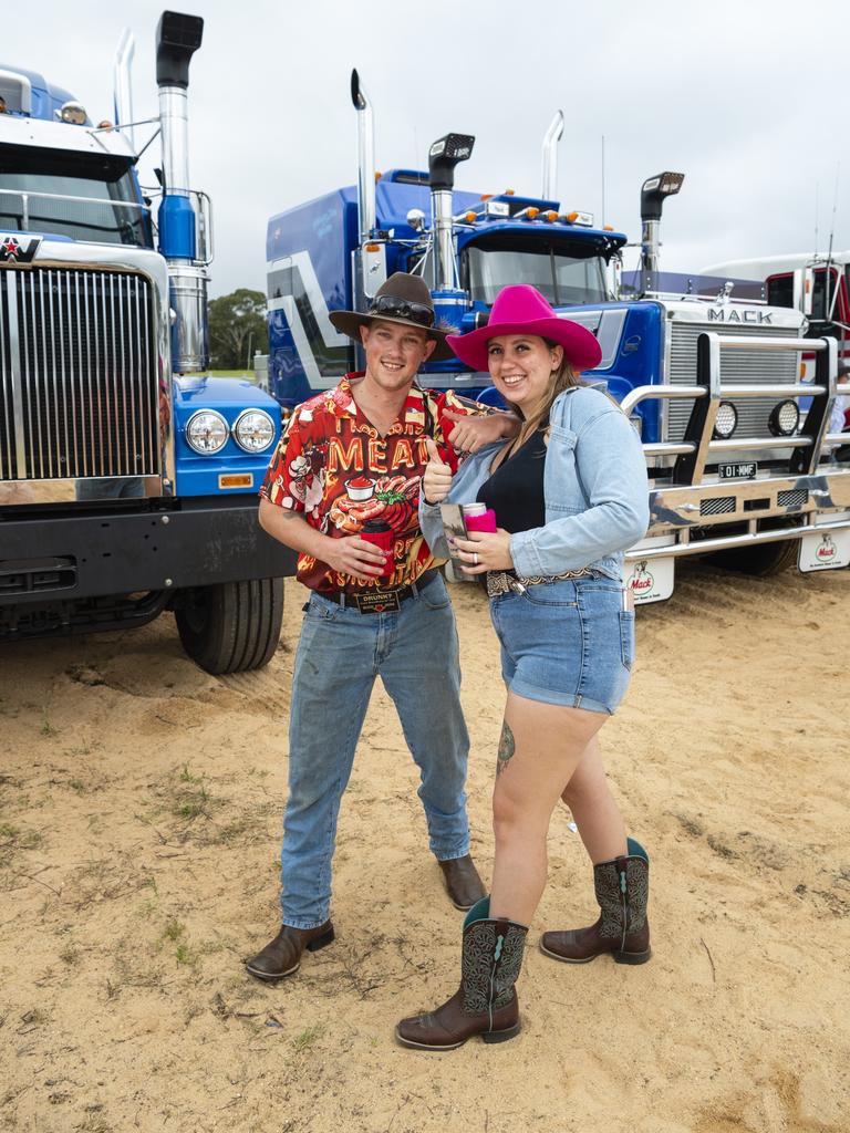 Guy Ekblad and Sarah Wormington at Meatstock at Toowoomba Showgrounds, Saturday, April 9, 2022. Picture: Kevin Farmer