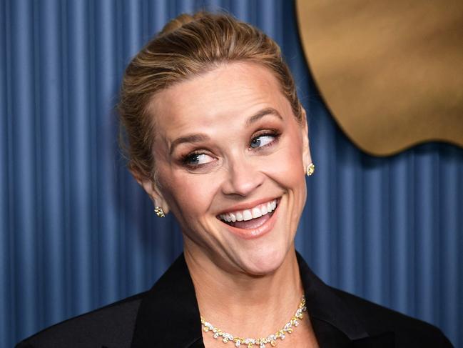 Reese Witherspoon, star of Apple TV+ show Morning Wars, at the event. Picture: AFP