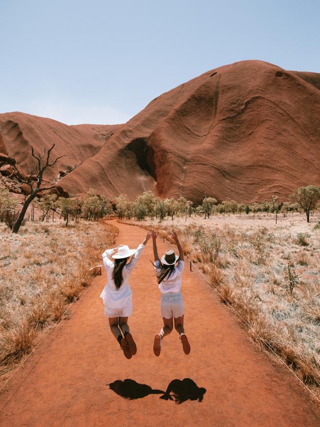 Uluru is sacred to indigenous Australians and is thought to have started forming around 550 million years ago. Picture: Tourism NT/Lola Hubner