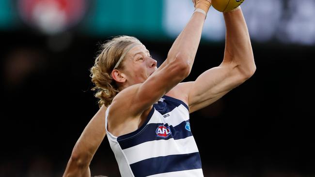 Sam De Koning finished second in the AFL Rising Star award. Picture: Dylan Burns/AFL Photos via Getty Images