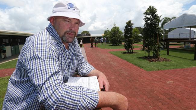 Feeling the heat at the Magic Millions sales yard is Peter Moody, former trainer of Black Caviar. Picture: Glenn Hampson