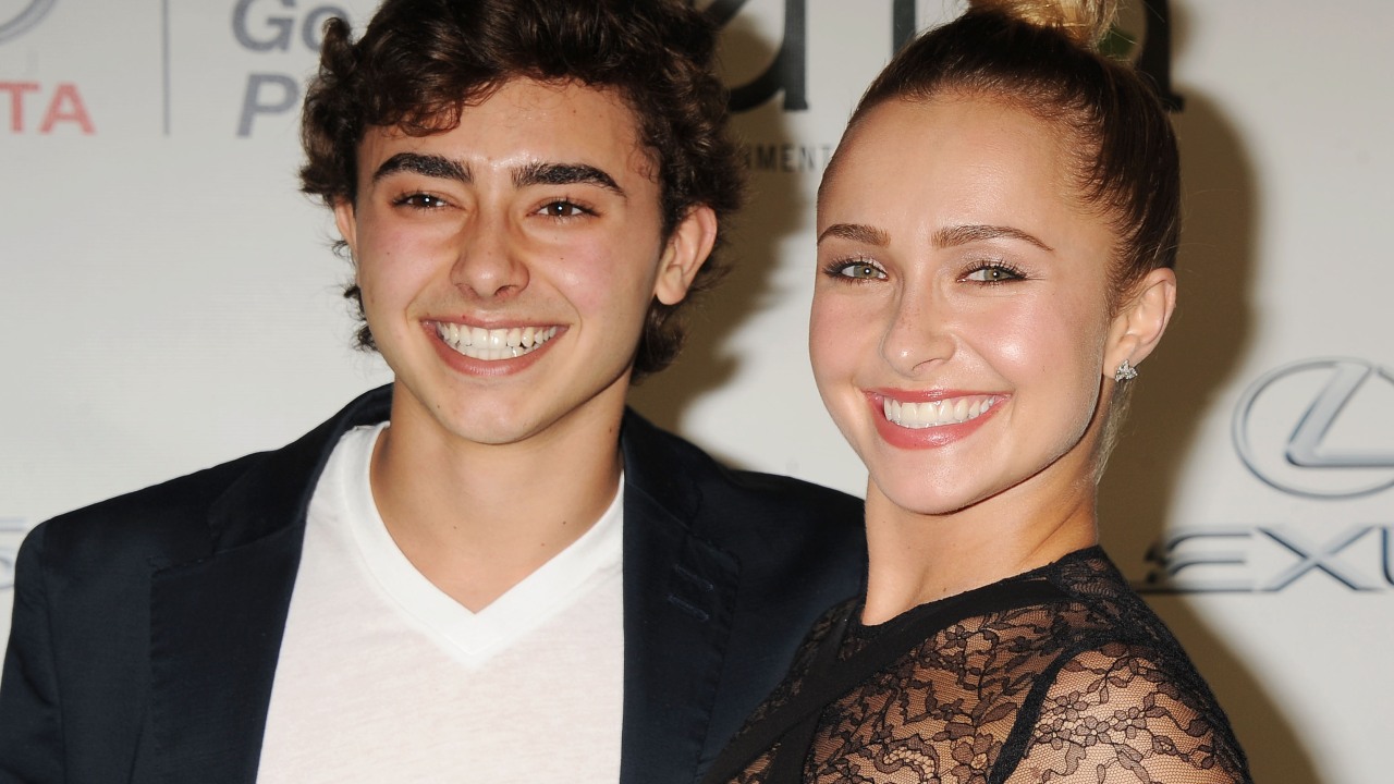 BURBANK, CA- OCTOBER 19: Actress Hayden Panettiere (R) and brother Jansen Panettiere arrive at the 2013 Environmental Media Awards at Warner Bros. Studios on October 19, 2013 in Burbank, California.(Photo by Jeffrey Mayer/WireImage)
