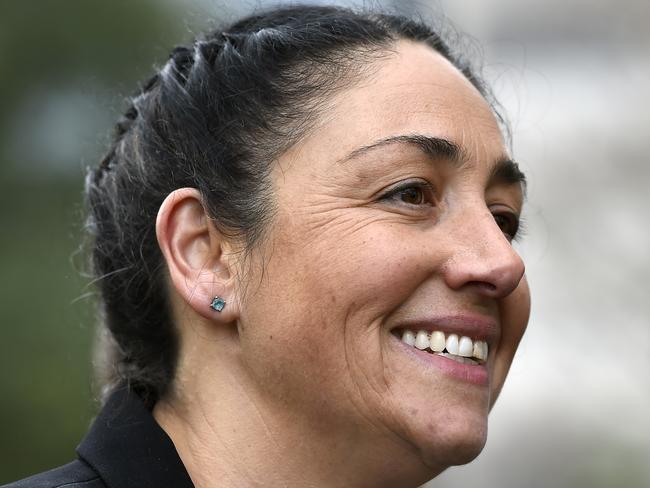 Greens candidate for Batman Alex Bhathal at the Flagstaff Gardens in Melbourne. Picture: Andy Brownbill