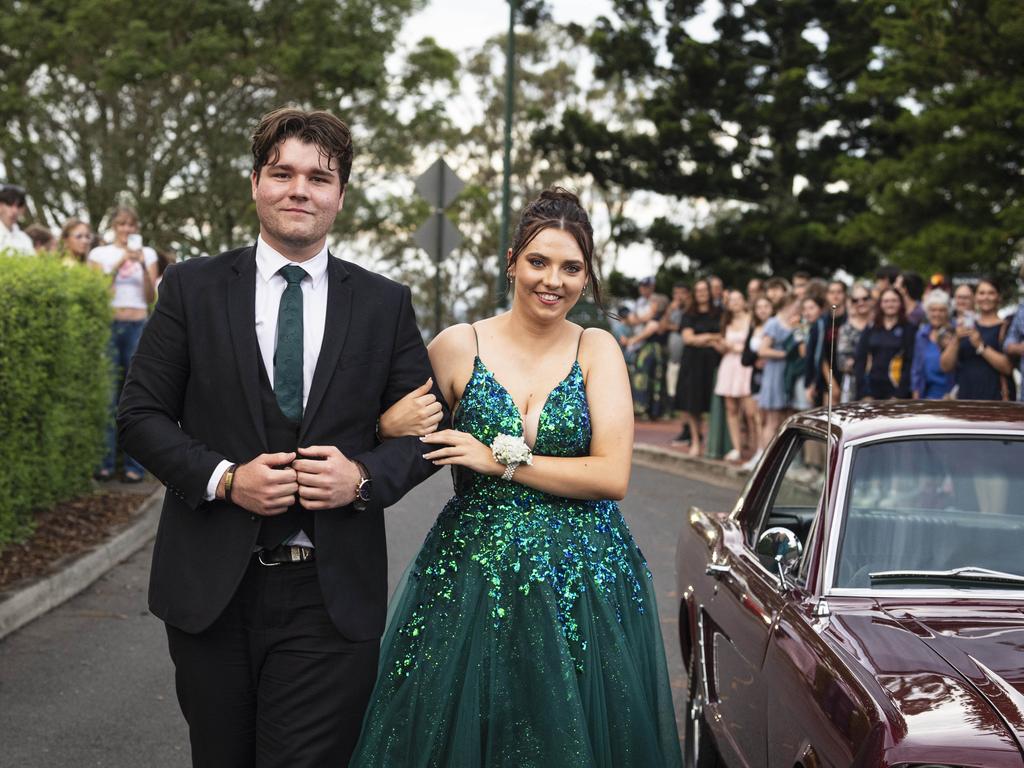 Graduates Harrison O'Brien and Abbey Biffin at Toowoomba Christian College formal at Picnic Point, Friday, November 29, 2024. Picture: Kevin Farmer