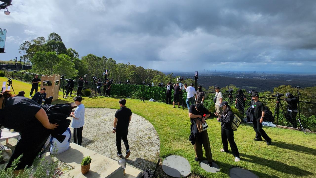 Behind the scenes on set filming season 7 of Korean dating reality show, Love After Divorce. Picture: Maeil Broadcasting Network.