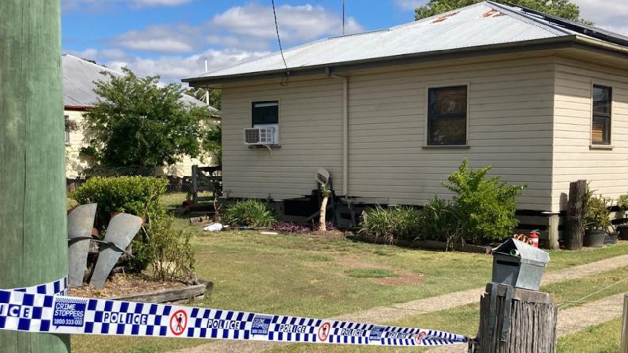 Russell Klein’s house at Millmerran where he was allegedly murdered. Picture: Michael Nolan