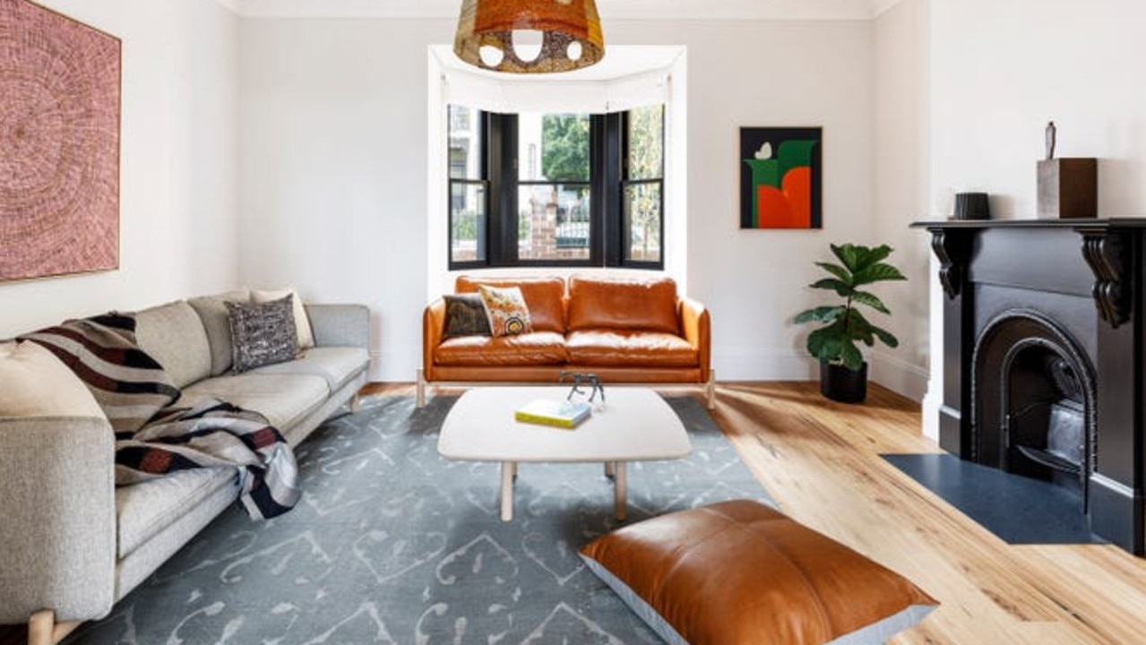 The living room of the house in Newtown in Sydney's inner west. Picture: realestate.com.au