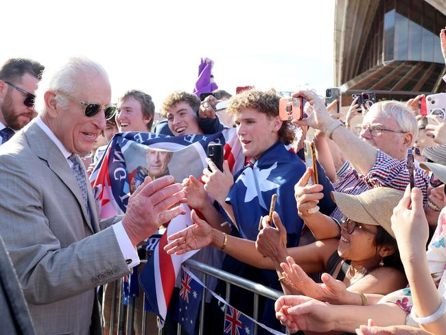 The royal met with members of the public at the Sydney Opera House on October 22. Picture: Chris Jackson/Getty Images