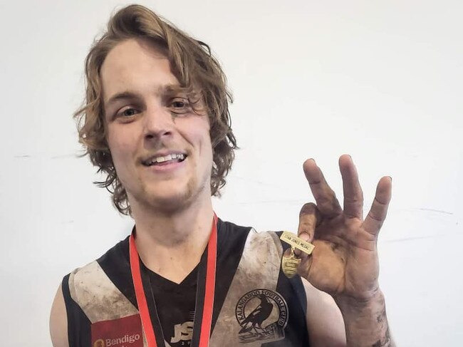 Kalangadoo's Tye McManus was his side's best performer in the grand final. Picture: Kalangadoo Football Club