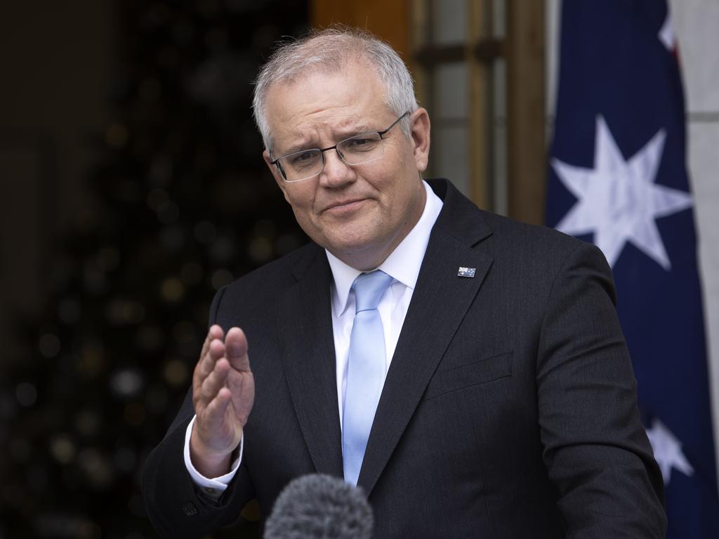 Prime Minister Scott Morrison has clashed with Labor over the childcare plan. Picture: NCA NewsWire / Gary Ramage