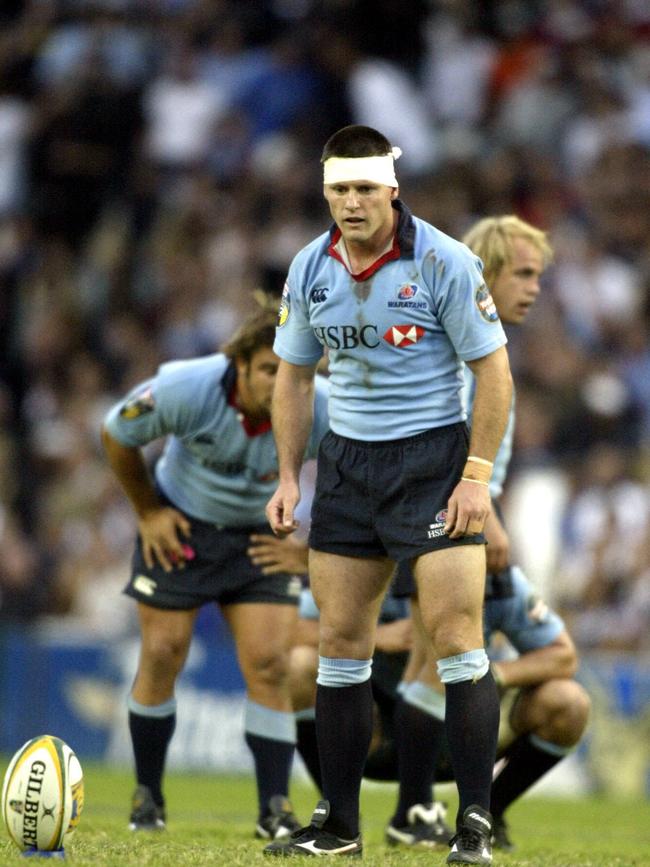 Matt Burke in action for the Waratahs. Picture: Nick Wilson