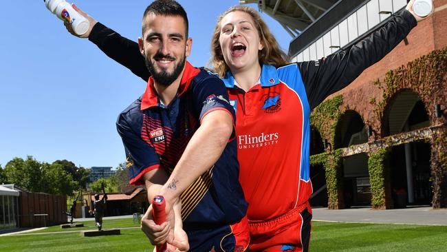 Cam Valente backed up his batting efforts with three wickets on Saturday. Picture: AAP/Keryn Stevens