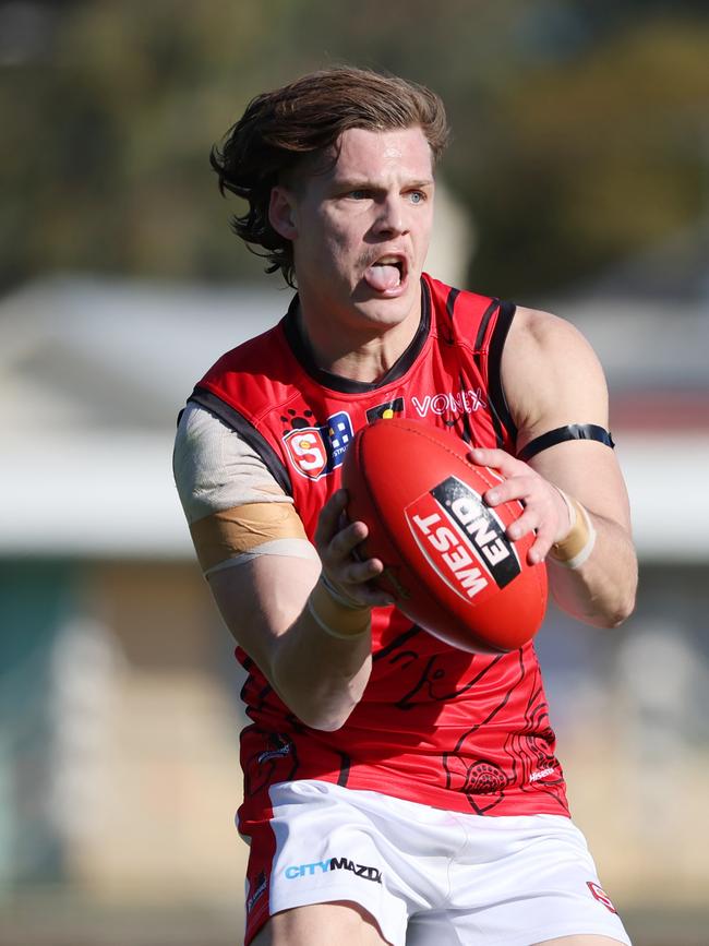 Josh Gore in action for West Adelaide. (SANFL Image/David Mariuz)