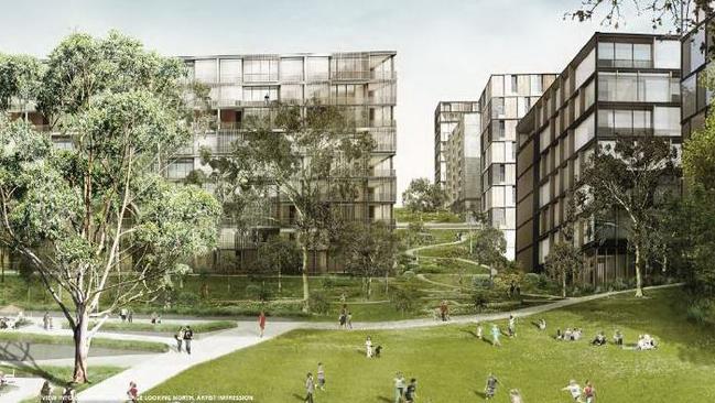 An artist’s impression of the proposed Cherrybrook Village development.