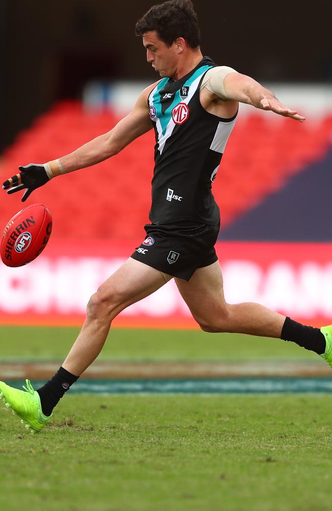 Rockliff hopes with regular testing and strict isolation rules the competition can continue in a hub either in Queensland, WA or SA. Picture: Chris Hyde/Getty