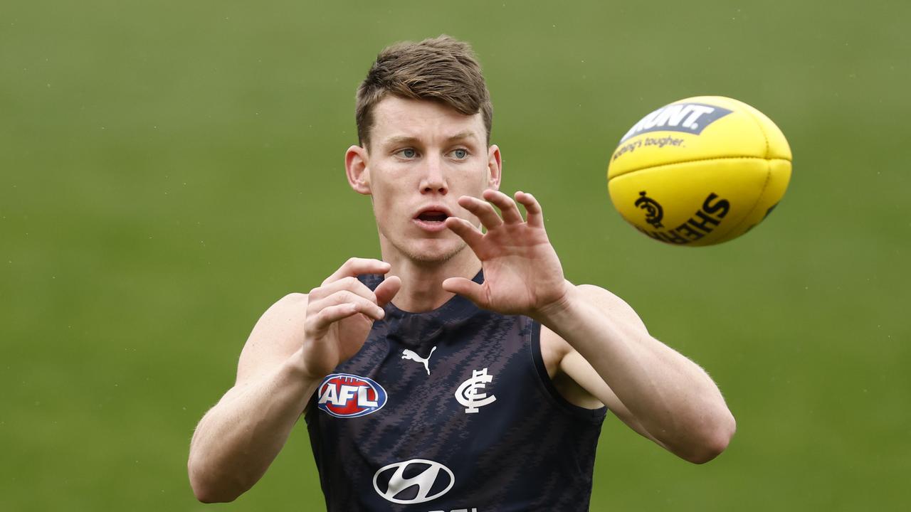 Forward status looms for Sam Walsh. Picture: Darrian Traynor/Getty Images