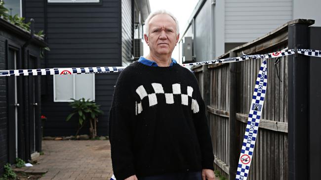 Tony Cagorski out the front of his house on Pittwater Road in Collaroy. Picture: Adam Yip