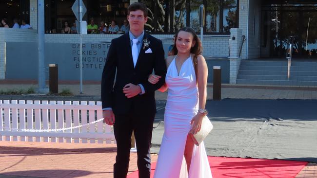 Urangan State High School students celebrating their formal.