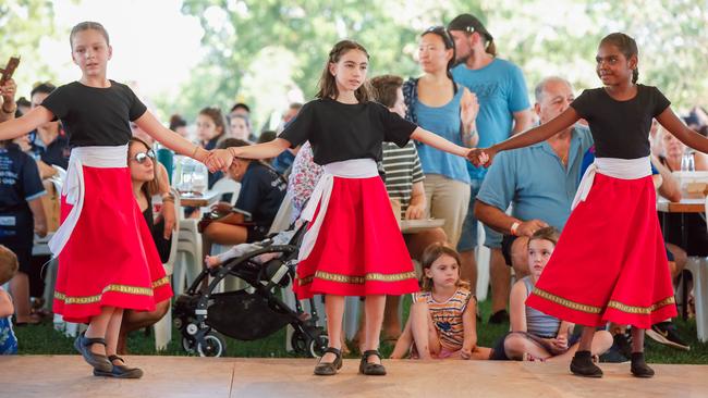 Dancing at Festival of Agios Panteleimon. Picture: Glenn Campbell