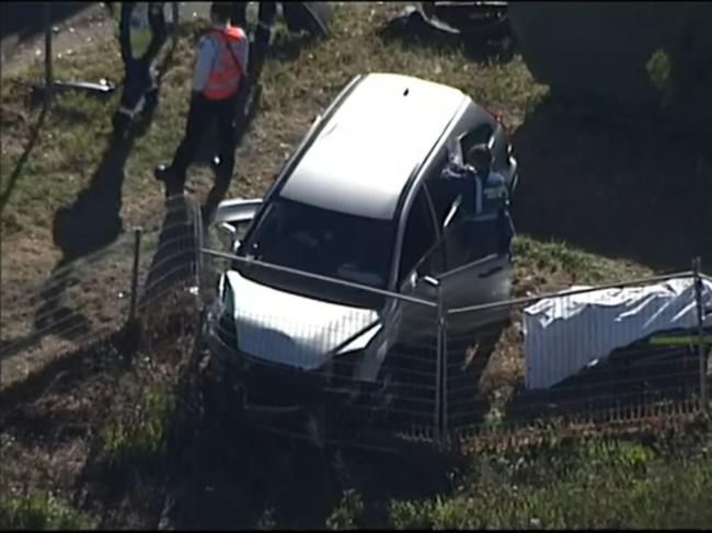 Mr Ngo’s car. Picture: 7 News