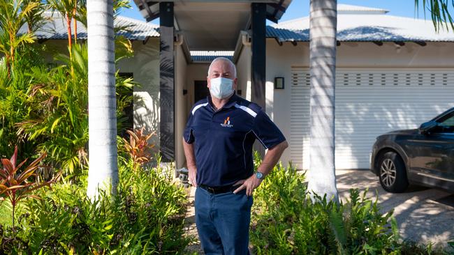 David Malone from Master Builders NT is pictured outside his home in Parap. Picture: Che Chorley