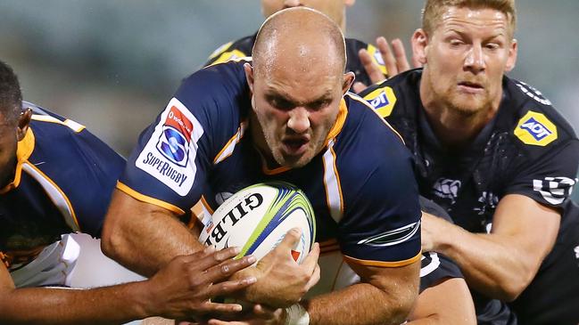 Brumbies backrower Lachlan McCaffrey could come in for David Pocock for Friday night’s clash against the Waratahs. Picture: Getty Images 