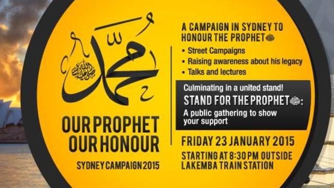 An advertisement for one of the events in Lakemba.