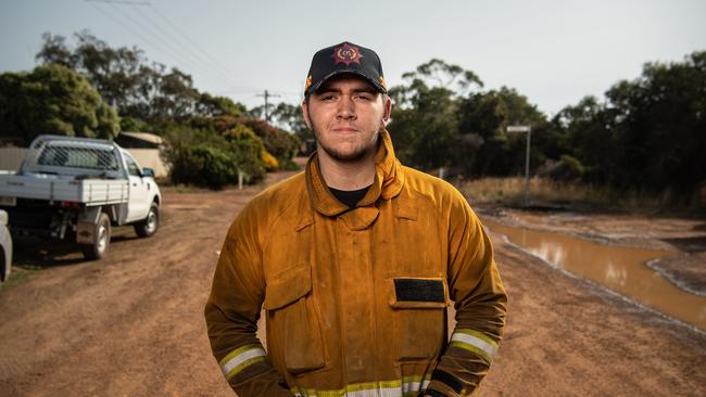 Parndana CFS crew member Jack Mumford. Picture: Brad Fleet