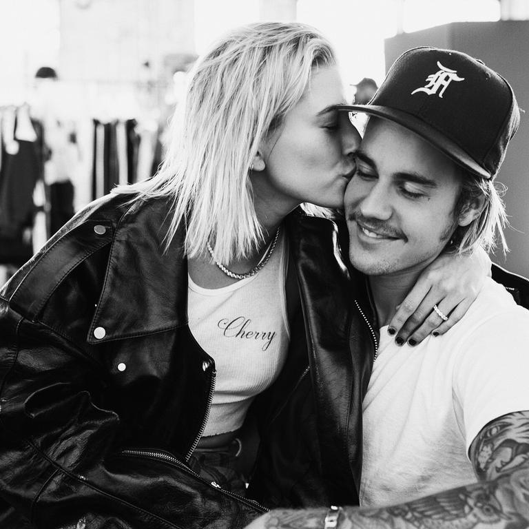 Hailey Baldwin and Justin Bieber.