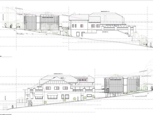 An artist's impression of the proposed addition of hotel accommodation. Picture: Hot House Architects