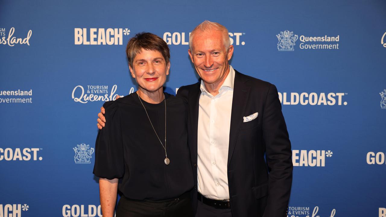 Rosie Dennis and John Warn at the Bleach program launch 2024 at HOTA for Gold Coast for Gold Coast at Large. Picture, Portia Large.