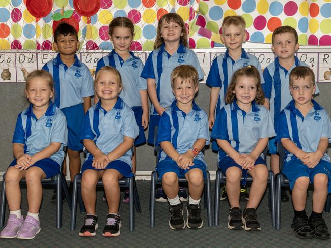 Glenella State School Prep N Teacher Mrs Davina Nelson Back Row: Bishwas, Luana, Georgia, Charlie, Slade Front Row: Harper, Myla, Alec, Eleanor, Hudson Picture: Michaela Harlow