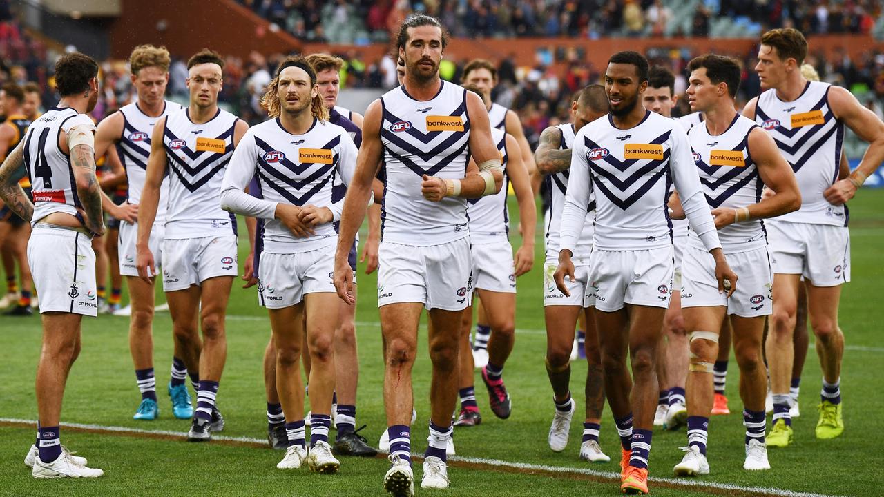 Fremantle were dissapointing against Adelaide. Picture: Getty Images