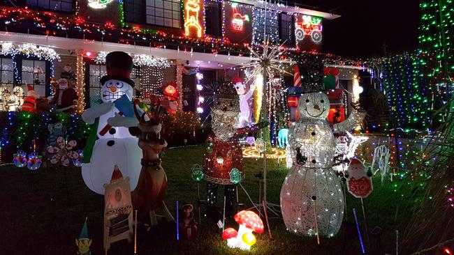 The lights in Borgnis St, Davidson, will be dimmed this year. Picture: Trish Handley