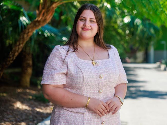 Daily Telegraph. 16, December, 2024.Asteer Saleem, secondary college of languages Liverpool, Arabic extension, Day school Mary MacKillop Catholic College, at the HSC First in Course ceremony, at UNSW, today.Picture: Justin Lloyd.