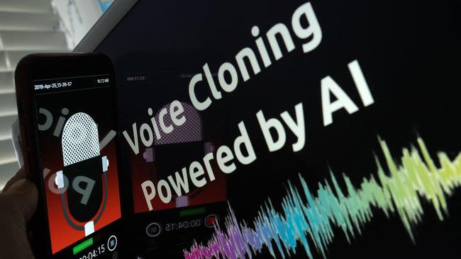 NAB Manager Advisory Awareness Laura Hartley has revealed an emerging type of AI voice impersonation scam can use as little as “three seconds” of audio taken from social media or a voicemail to rip of everyday Aussies. Picture: Chris Delmas / AFP