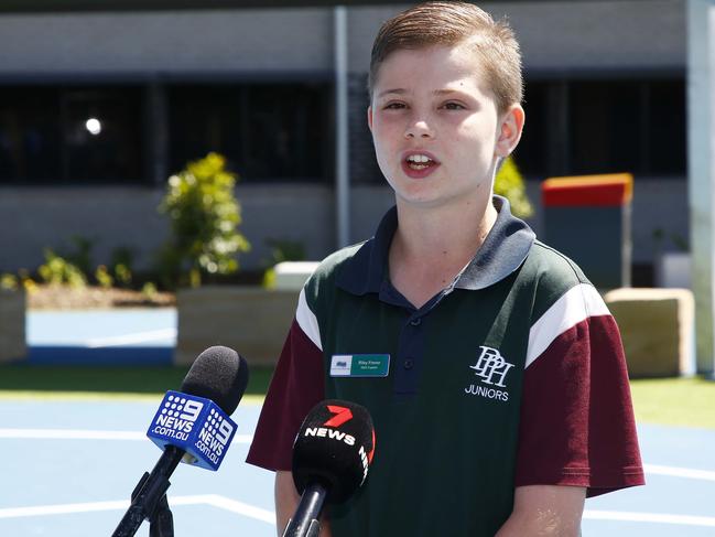 Junior school captain Riley Frener. Photo: Tertius Pickard.