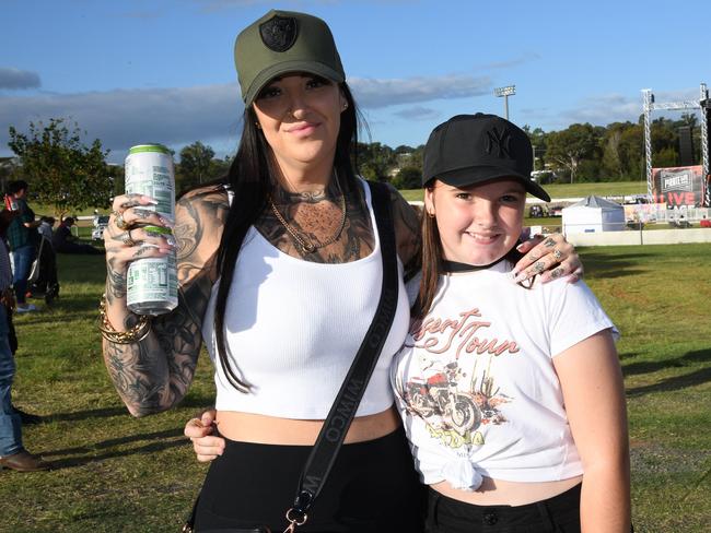 Kez Cole and Ellah-Shay Cole. Meatstock Festival at the Toowoomba showgrounds. April 2022