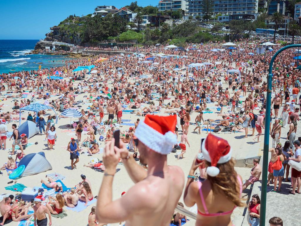 ‘People come from all over the world’ for Christmas at the beach. Picture: Flavio Brancaleone/NCA NewsWire