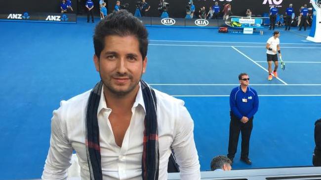 Mendieta-Blanco at the Australian Open. Picture: Facebook