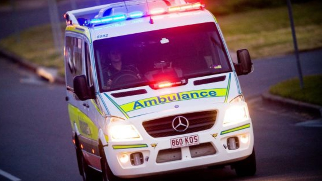 A motorist was injured in a two-vehicle crash on the Cunningham Highway.