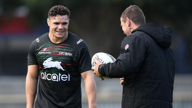 South Sydney Rabbitohs player James Roberts takes part in a team training session in Sydney, Monday, June 3, 2019. Picture: AP Image/Joel Carrett