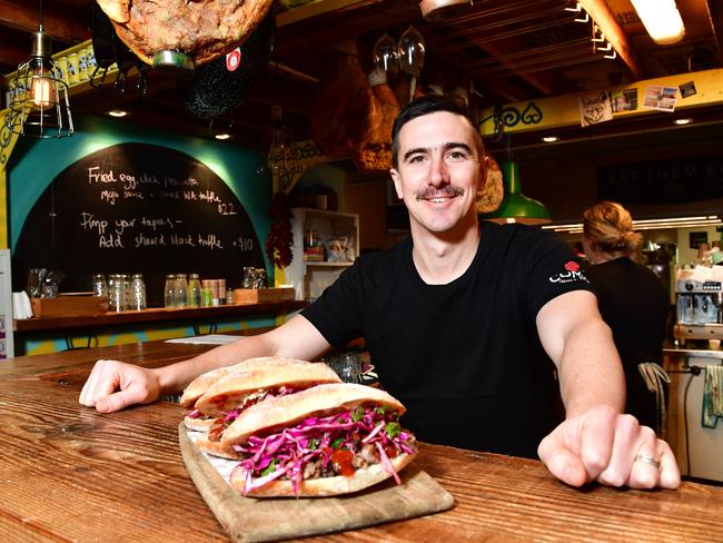 Brad Sappenberghs at Comida. Photo: AAP Image/ Keryn Stevens